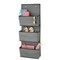 mDesign Fabric Over Door Hanging Storage Organizer - 3 Pockets